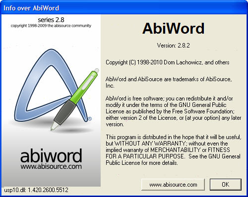 AbiWord tekstverwerkingsprogramma